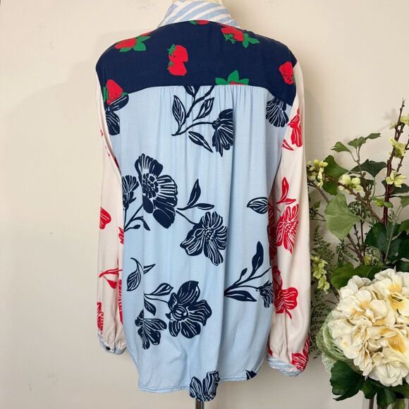 Maeve “The Paz” Printed Buttondown Shirt | Large | Anthropologie - Picture 6 of 11